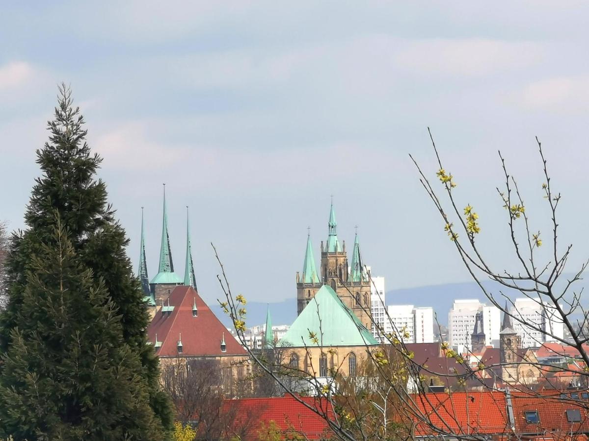 Bohnapartments Ega Stadtblick - Garten - Wlan - Naehe Theater Ega Und Messe Erfurt Kültér fotó